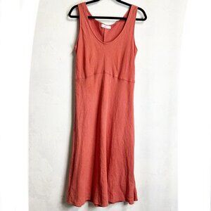 Cut Loose Dress Womens Medium Maxi Linen Lagnlook Beachy Comfort Boho Minimalist